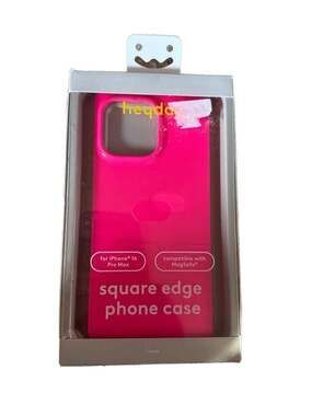 Apple iPhone 16 Pro Max Square Edge Case with MagSafe - Neon Pink